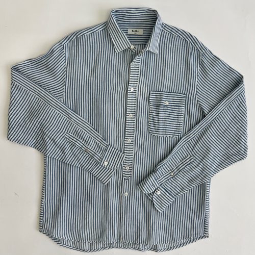 Casual Striped Linen Blend Shirt 9494E