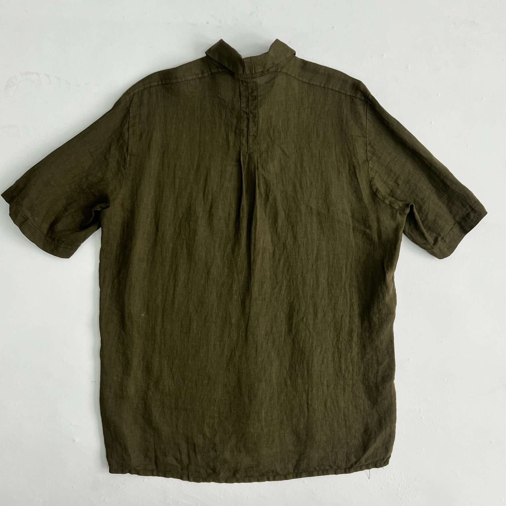Short Sleeve Linen Shirt V311 - Image 2